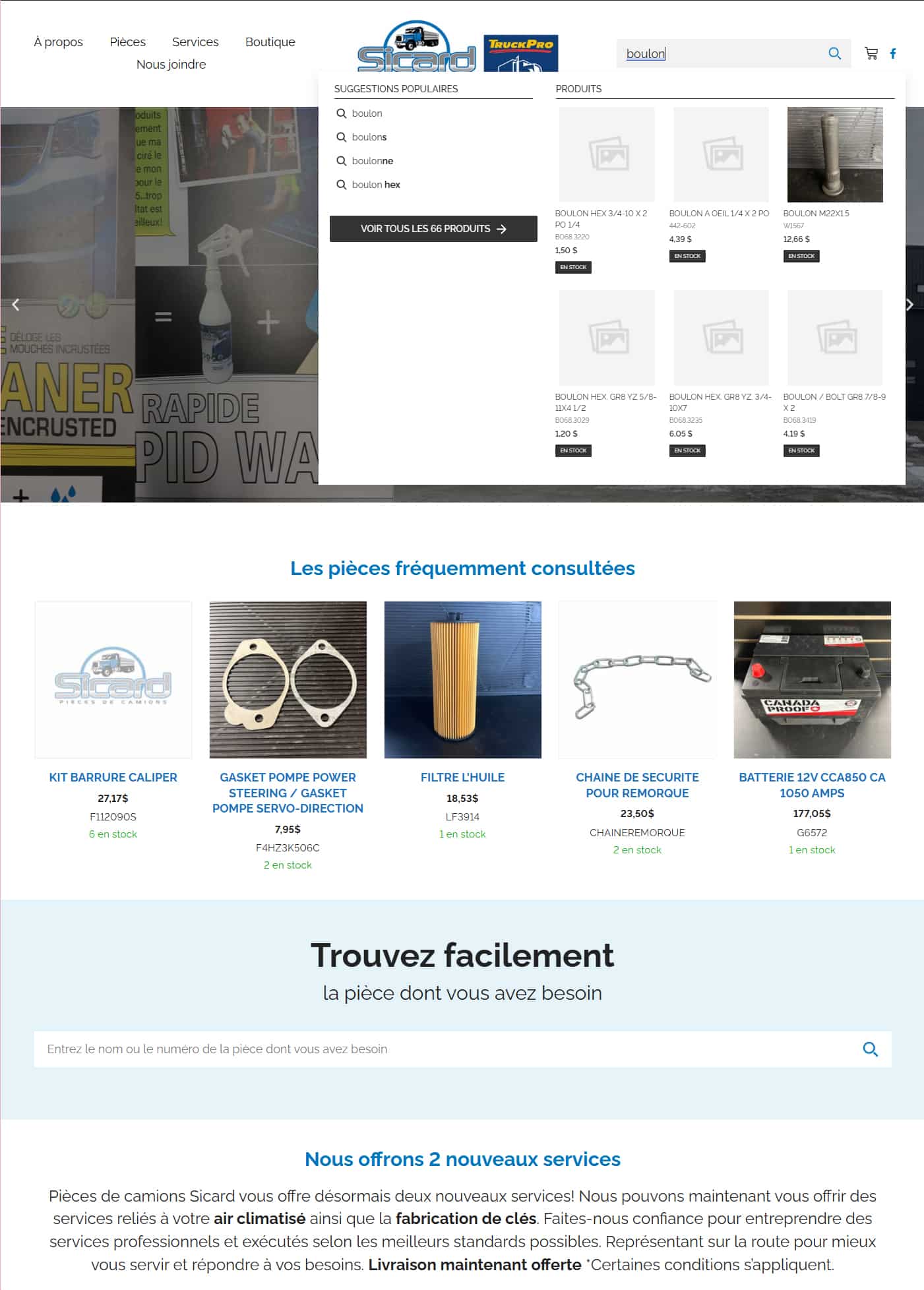 Camion Sicard — Capture d'écran 2