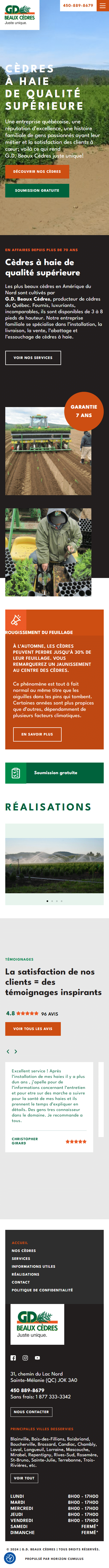 GD Beaux Cèdres — Capture d'écran 3