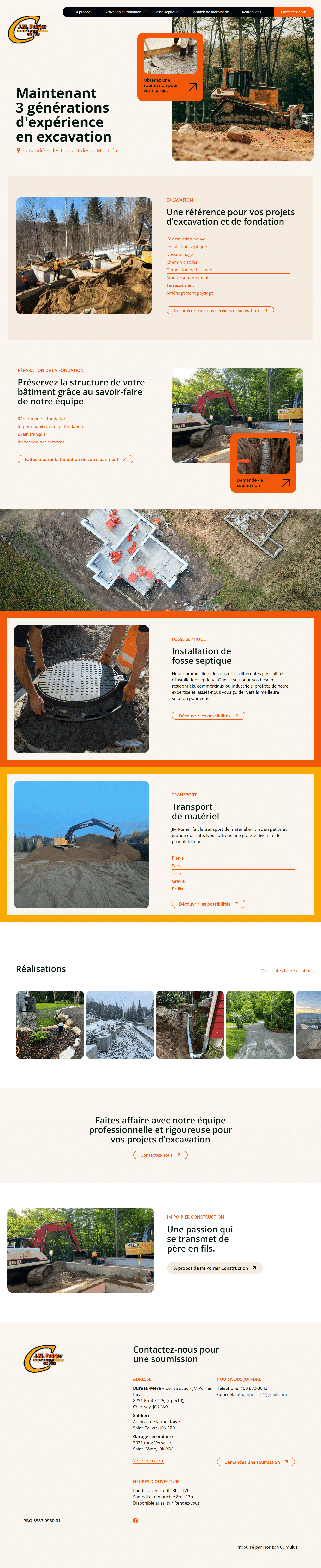JM Poirier Construction — Capture d'écran 1