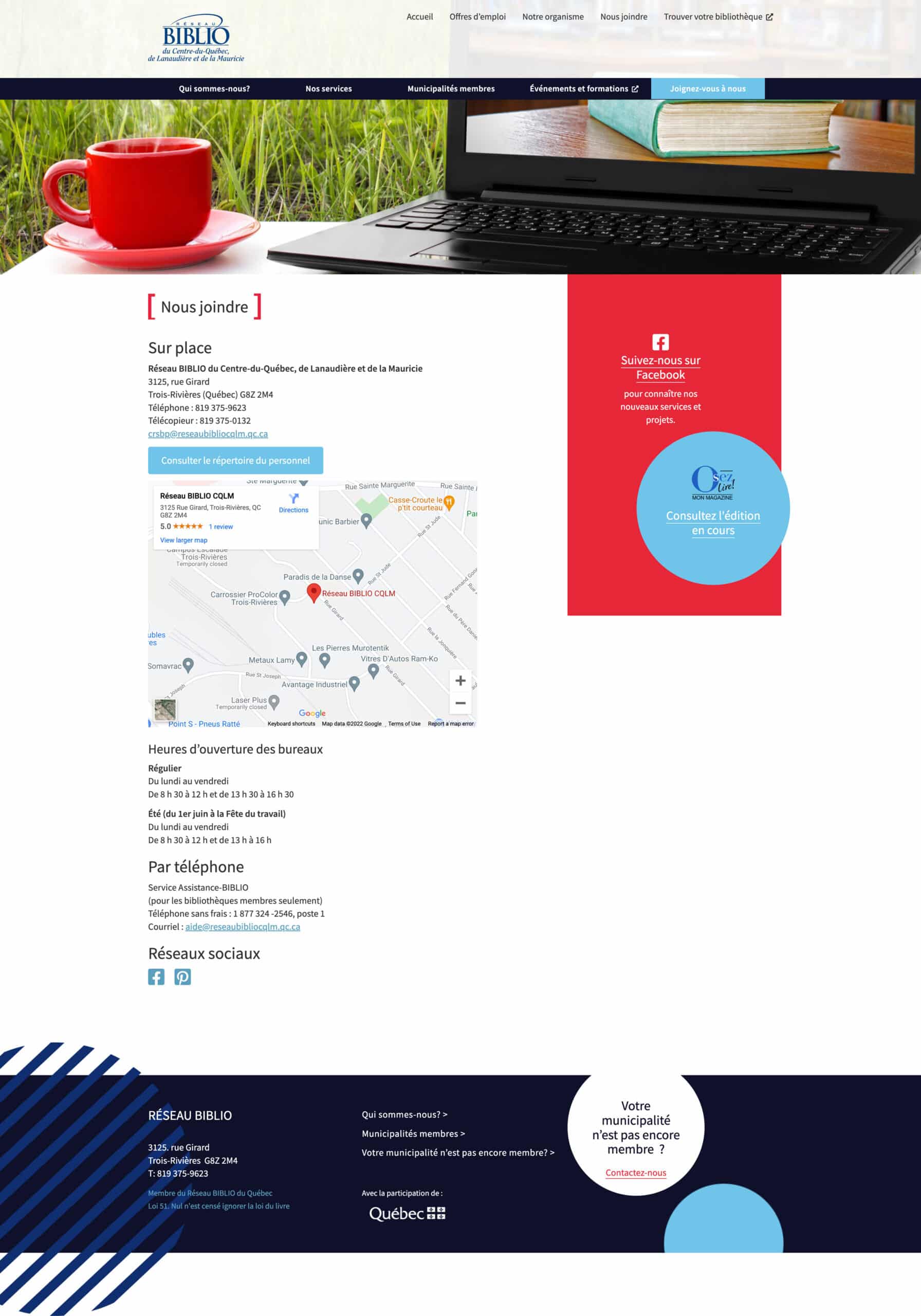 Réseau Biblio — Capture d'écran 3