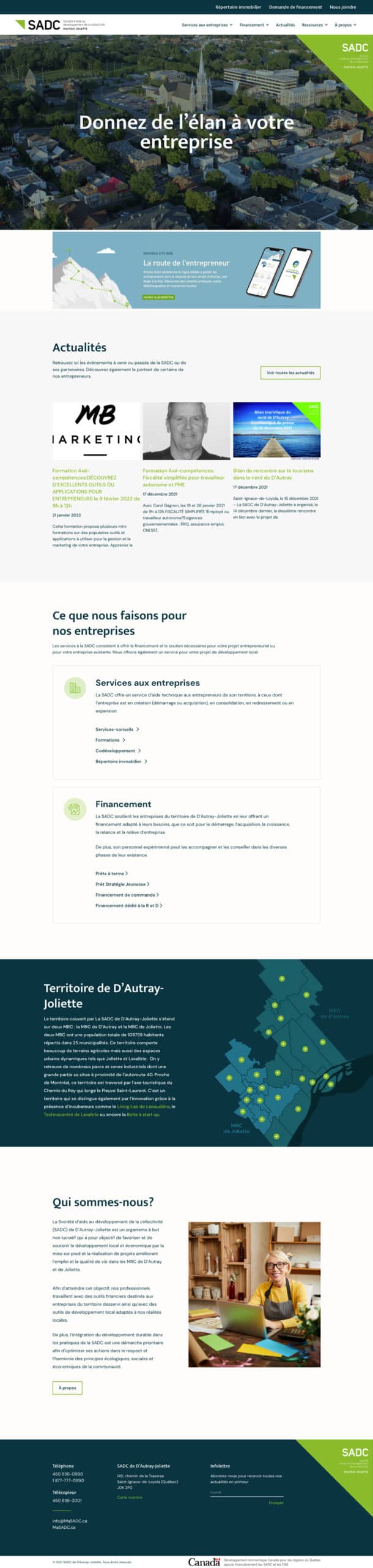 SADC D'Autray — Capture d'écran 1